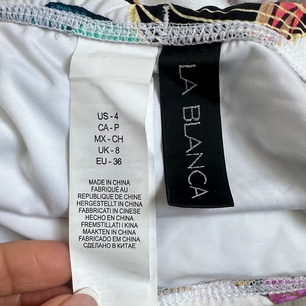 La Blanca Colorful floral  Women's Swim Bottom size 4 - Picture 5 of 6